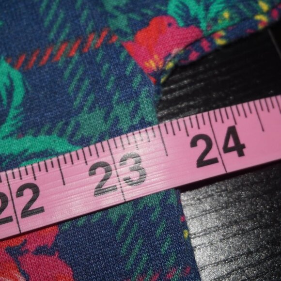 Vintage 90s Rainbow Tartan Plaid Rose Floral Pullover Sweatshirt - Picture 7 of 8